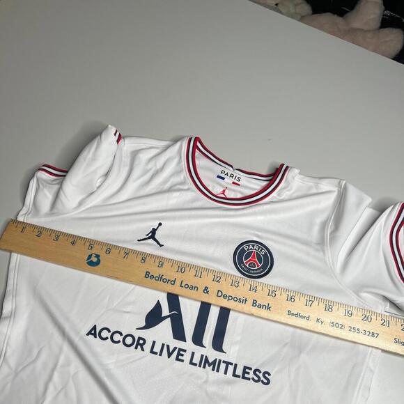 PSG Paris Saint-Germain Jordan Away Jersey Women’s L White DH7474-101 NWT - Picture 3 of 9